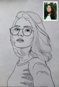 AI convert photo to pencil sketch