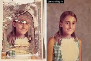 AI restore old photos