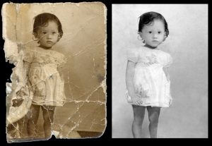 AI restore old photos