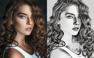 AI convert photo to pencil sketch