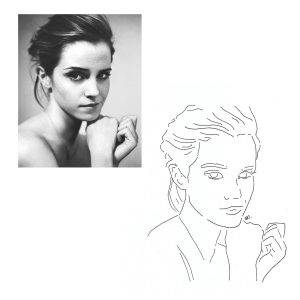 AI convert photo to pencil sketch