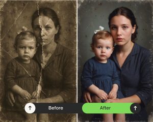 AI restore old photos
