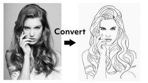 AI convert photo to pencil sketch