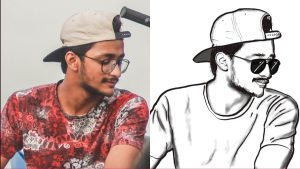 AI convert photo to pencil sketch