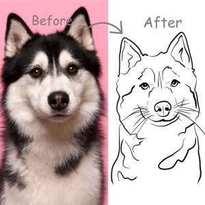 AI convert photo to pencil sketch