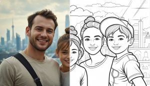 AI convert photo to pencil sketch