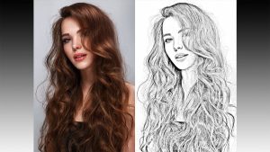 AI convert photo to pencil sketch