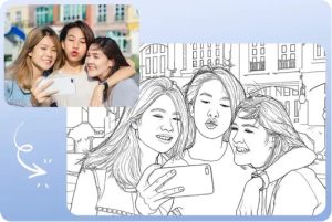 image to line drawing online